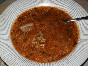 Суп с Тклапи M70, Рецепт приготовления